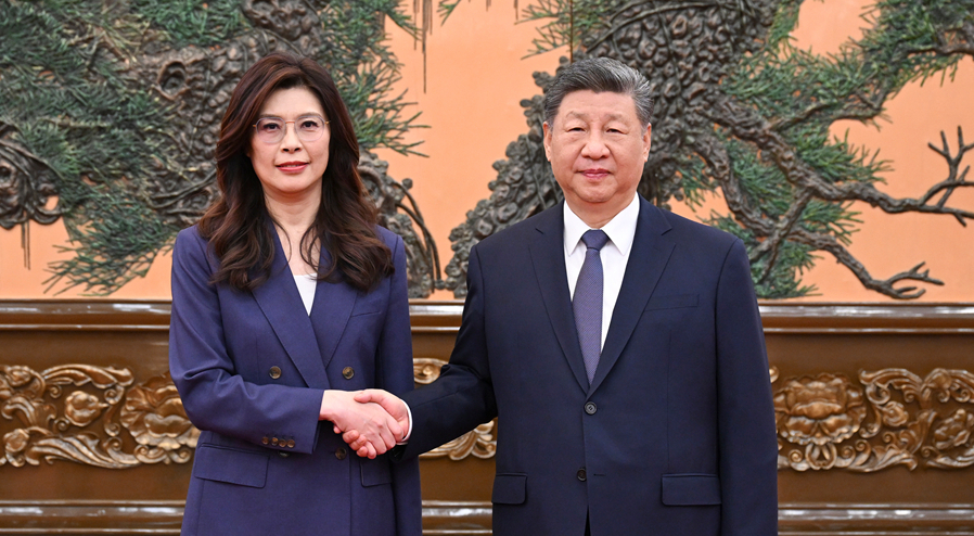 习近平总书记会见中国国民党主席郑丽文